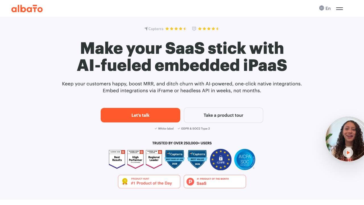 Capture d'écran de Albato