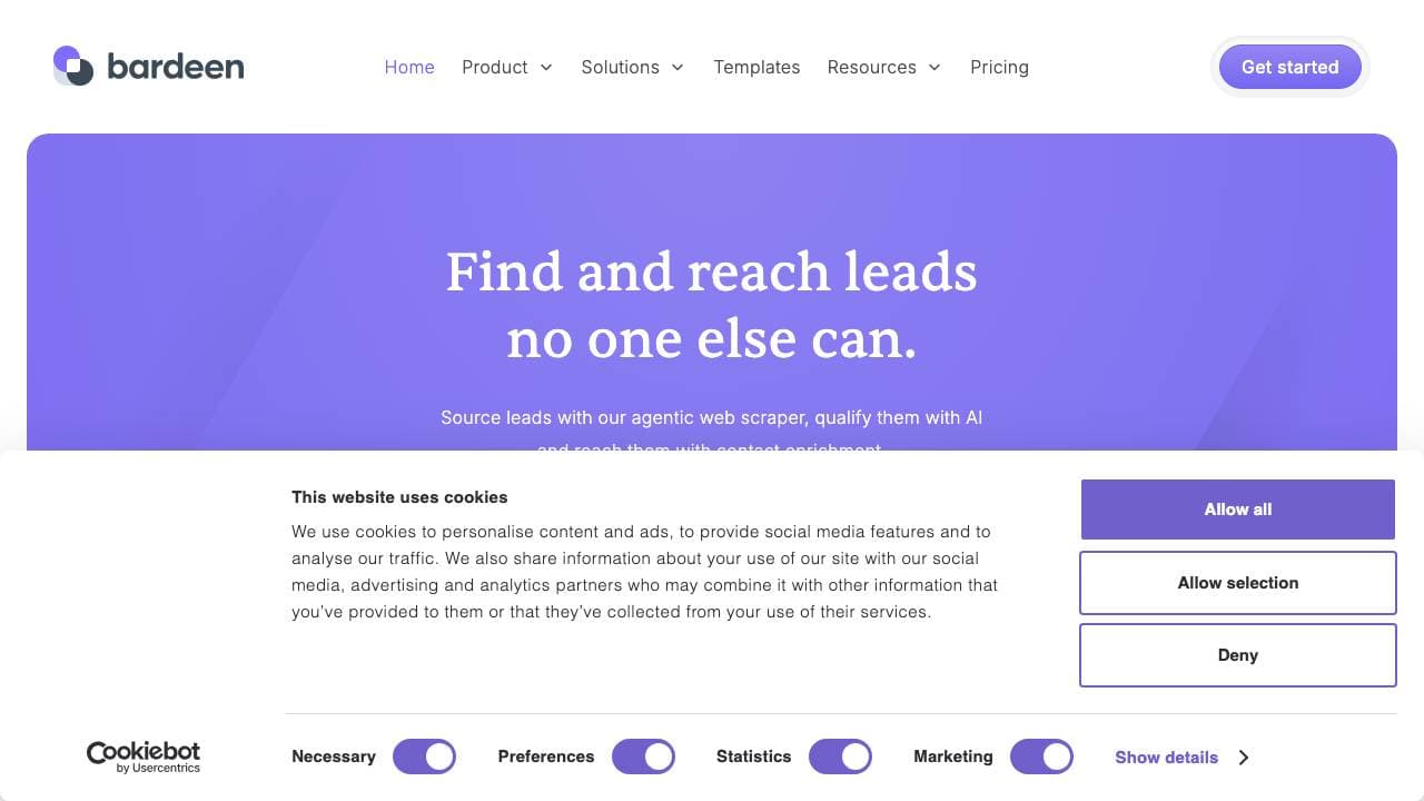 Capture d'écran de Bardeen AI