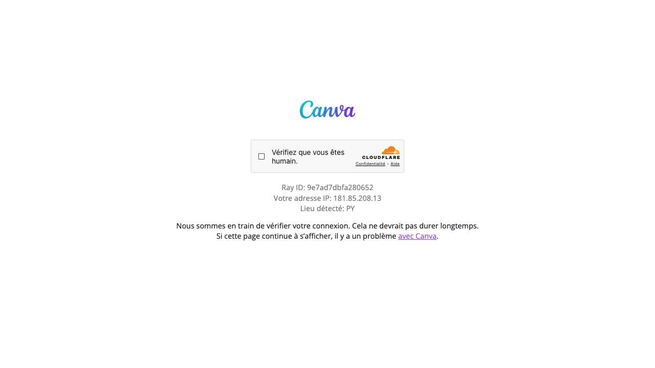 Capture d'écran de Canva