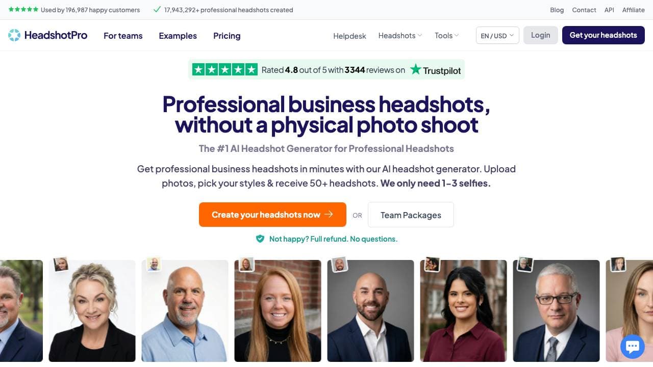 Capture d'écran de HeadshotPro